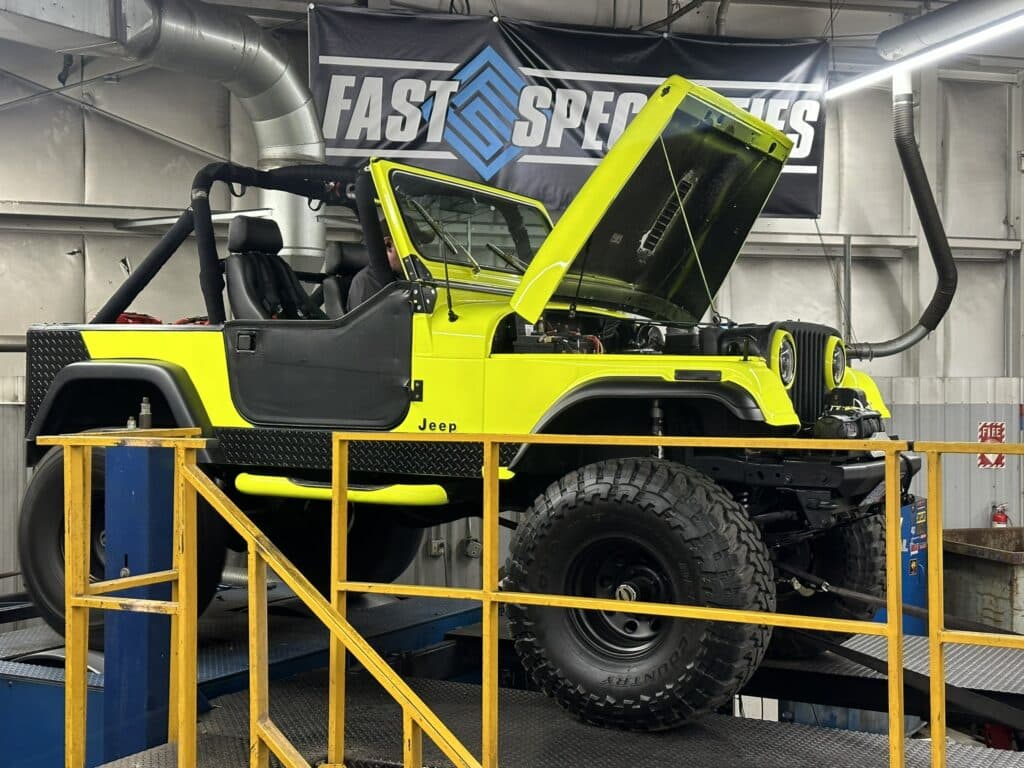 Todd's Sniper 2 inside his Jeep CJ7